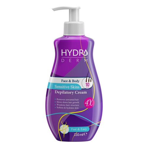 کرم موبر صورت و بدن هیدرودرم hydroderm مدل sensitive حجم 330 میلی لیتر