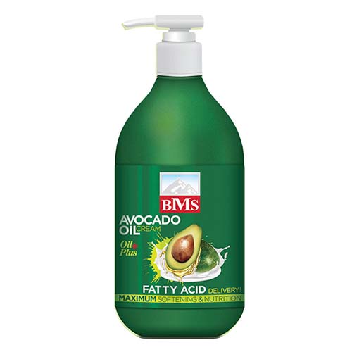 کرم مرطوب کننده بی ام اس مدل AVOCADO OIL حجم 300 میلی لیتر