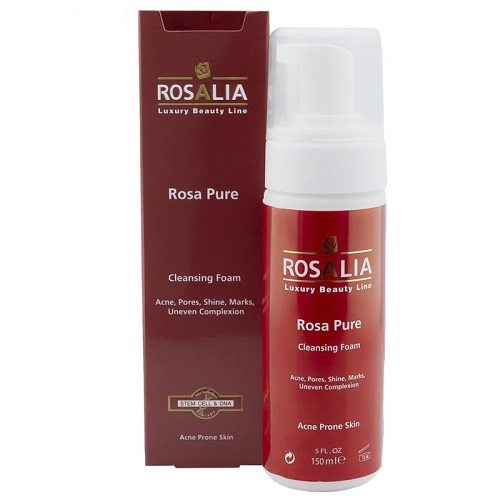 فوم پاک کننده صورت رزالیا مدل Rosa Pure حجم 150 میلی لیتر